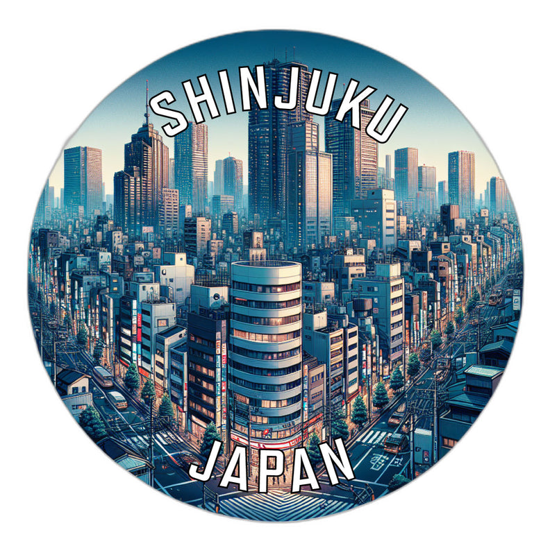 Shinjuku Japan Souvenir Die Cut Flat Magnet 6-Inch