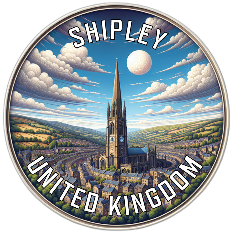 Shipley United Kingdom Souvenir Die Cut Flat Magnet 2-Inch