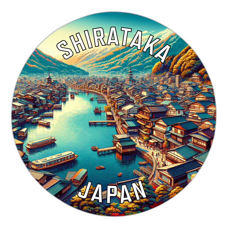 Shirataka Japan Souvenir Vinyl Decal Sticker 6-Inch