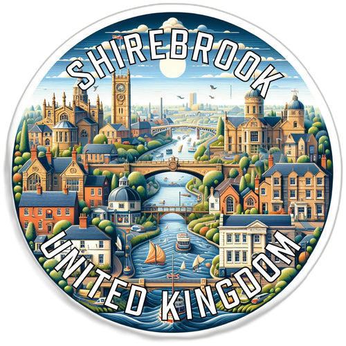 Shirebrook United Kingdom Souvenir Vinyl Decal Sticker 6-Inch