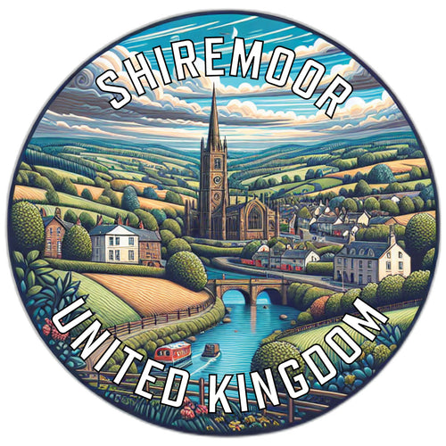 Shiremoor United Kingdom Souvenir Die Cut Flat Magnet 2-Inch