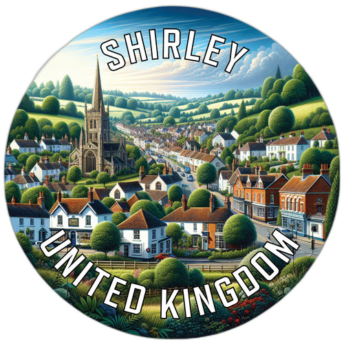 Shirley United Kingdom Souvenir Die Cut Flat Magnet 2-Inch