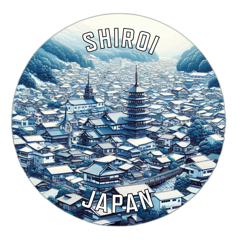 Shiroi Japan Souvenir Die Cut Flat Magnet 3-Inch