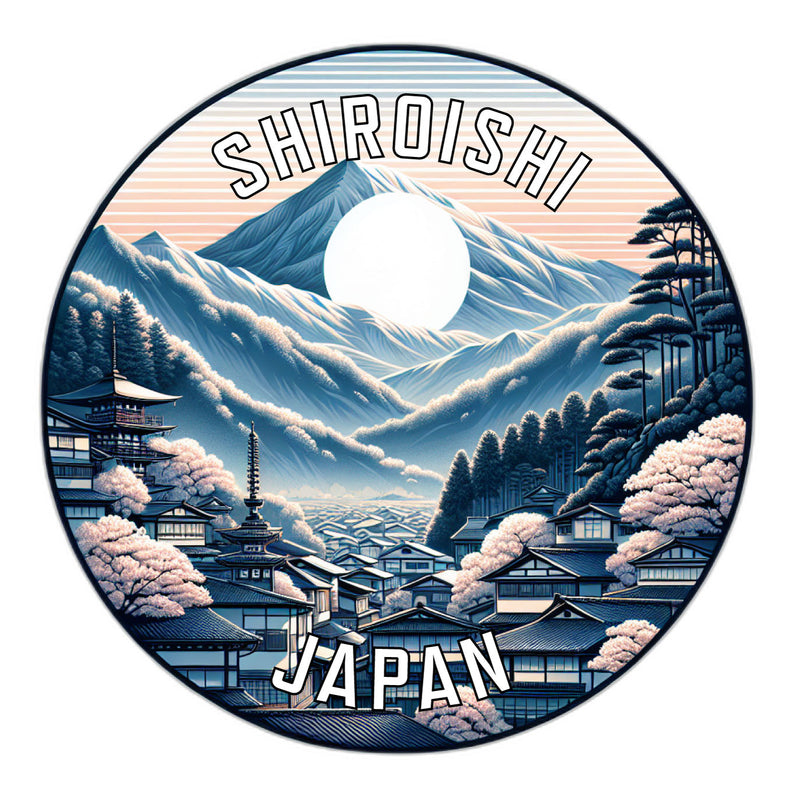 Shiroishi Japan Souvenir Die Cut Flat Magnet 2-Inch