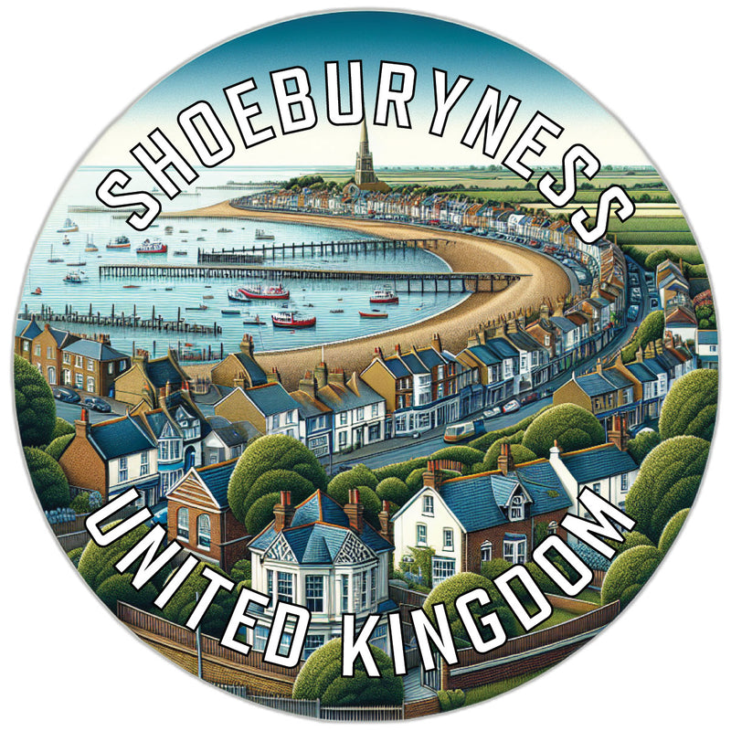 Shoeburyness United Kingdom Souvenir Die Cut Flat Magnet 6-Inch