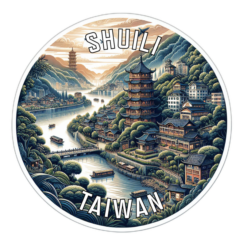 Shuili Taiwan Souvenir Die Cut Flat Magnet 2-Inch