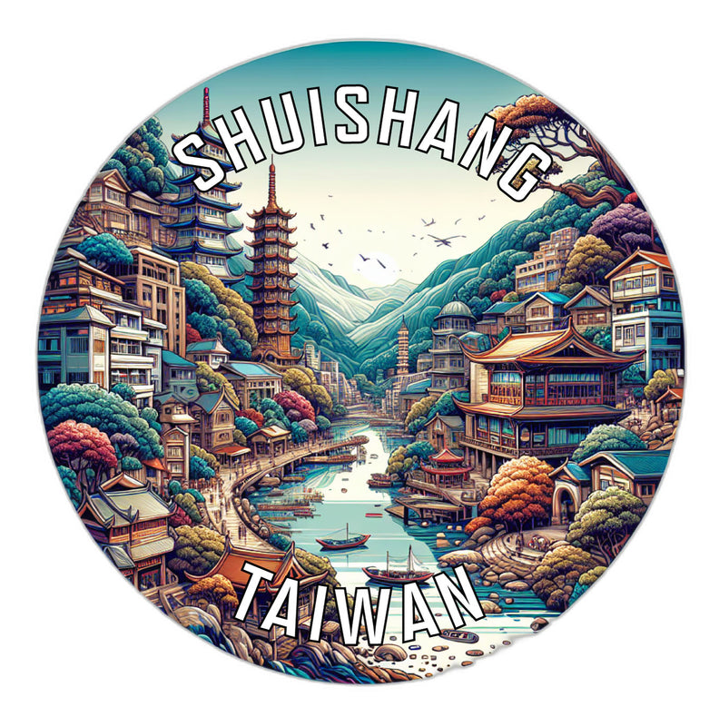 Shuishang Taiwan Souvenir Vinyl Decal Sticker 2-Inch