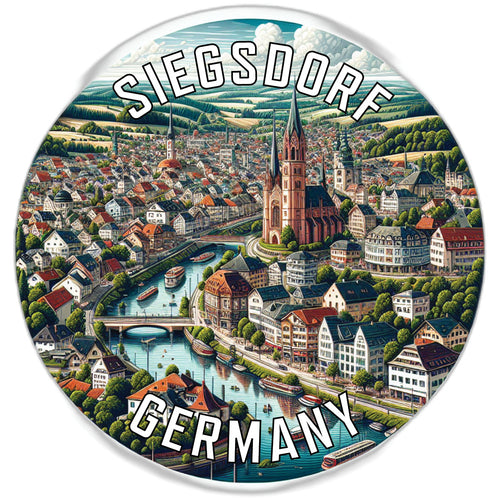 Siegsdorf Germany Souvenir Die Cut Flat Magnet 6-Inch