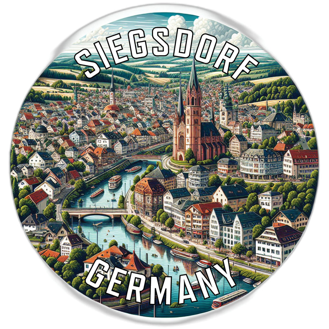 Siegsdorf Germany Souvenir Die Cut Flat Magnet 6-Inch