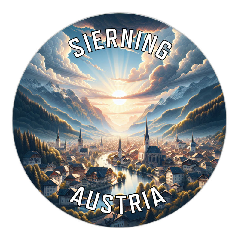 Sierning Austria Souvenir Die Cut Flat Magnet 6-Inch