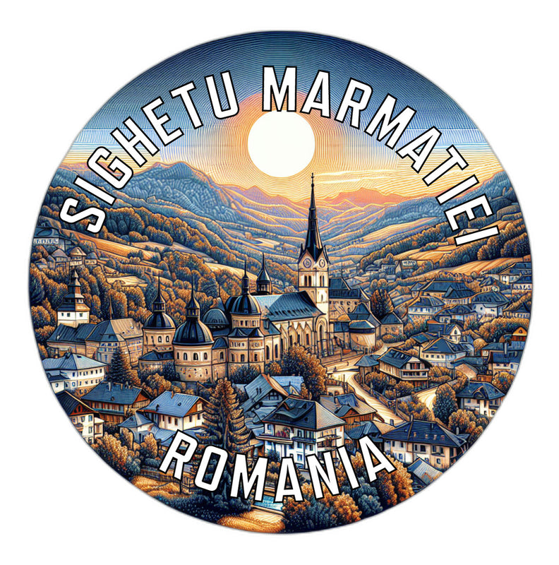 Sighetu Marmatiei Romania Souvenir Die Cut Flat Magnet 2-Inch