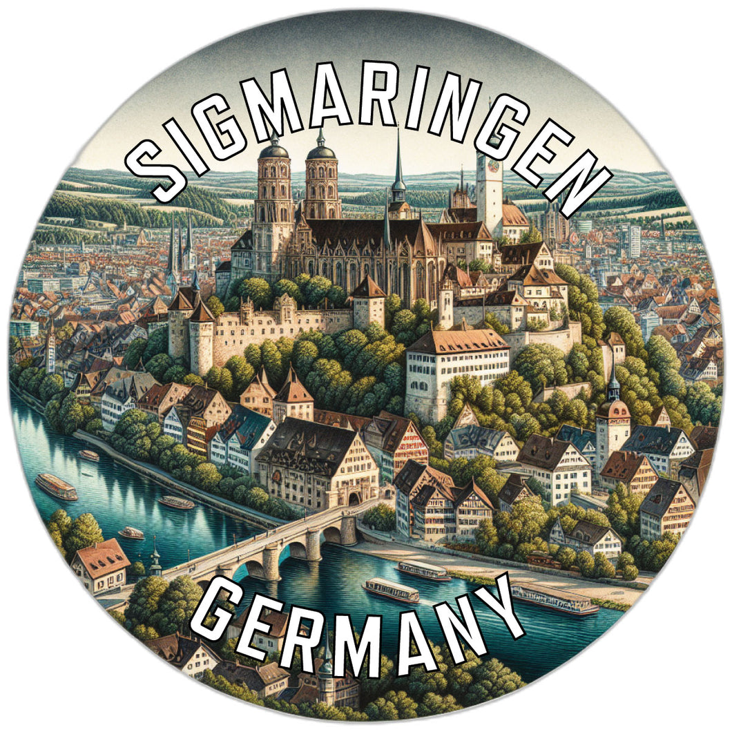 Sigmaringen Germany Souvenir Die Cut Flat Magnet 2-Inch