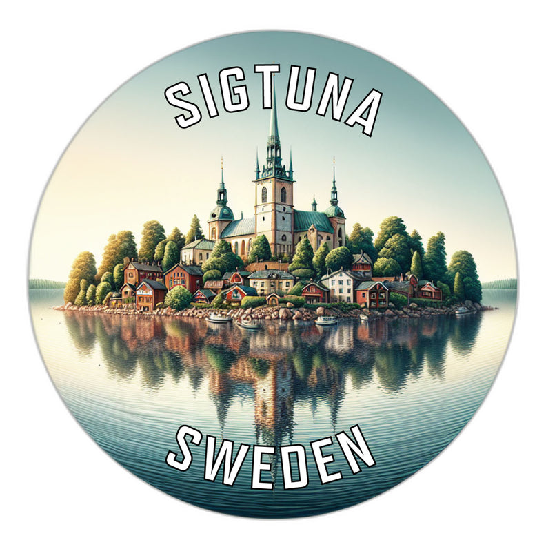 Sigtuna Sweden Souvenir Die Cut Flat Magnet 6-Inch