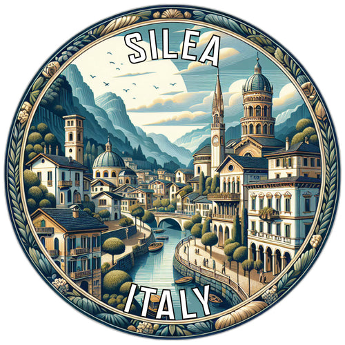 Silea Italy Souvenir Die Cut Flat Magnet 2-Inch