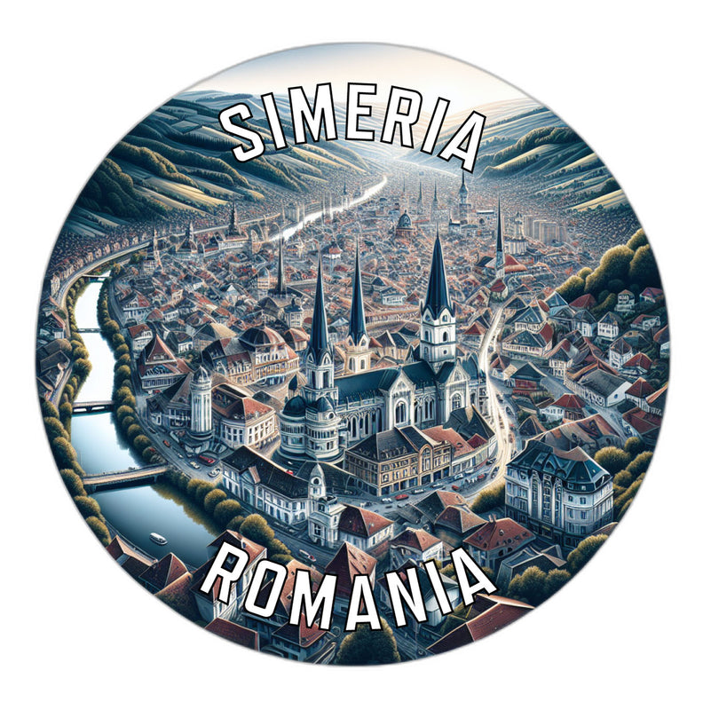 Simeria Romania Souvenir Vinyl Decal Sticker 2-Inch