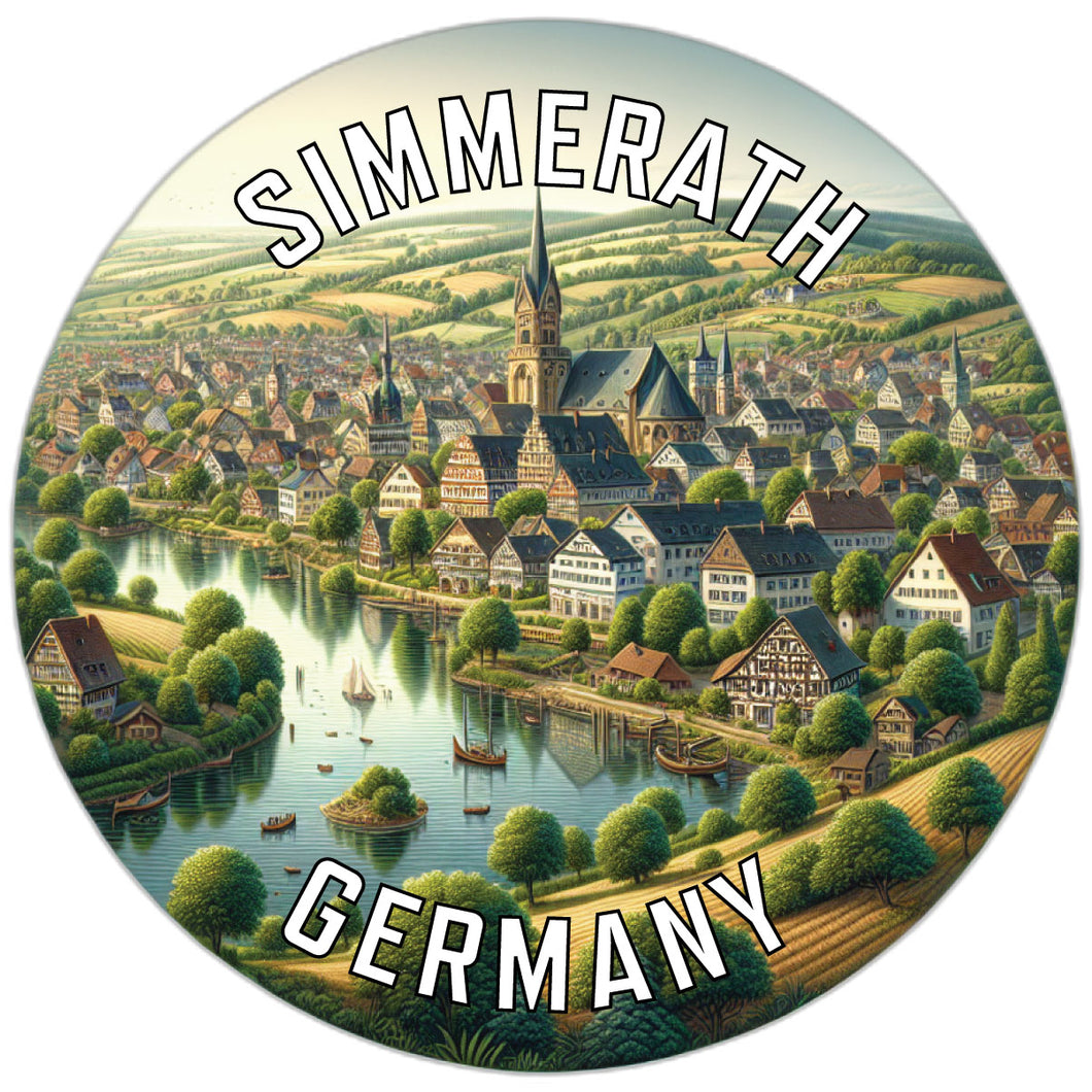 Simmerath Germany Souvenir Die Cut Flat Magnet 2-Inch