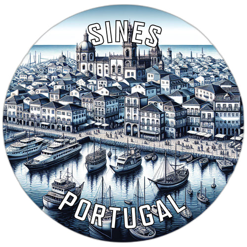 Sines Portugal Souvenir Die Cut Flat Magnet 2-Inch