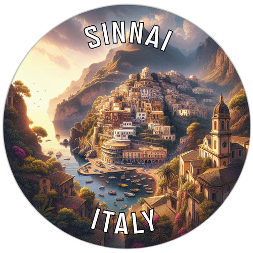 Sinnai Italy Souvenir Die Cut Flat Magnet 6-Inch