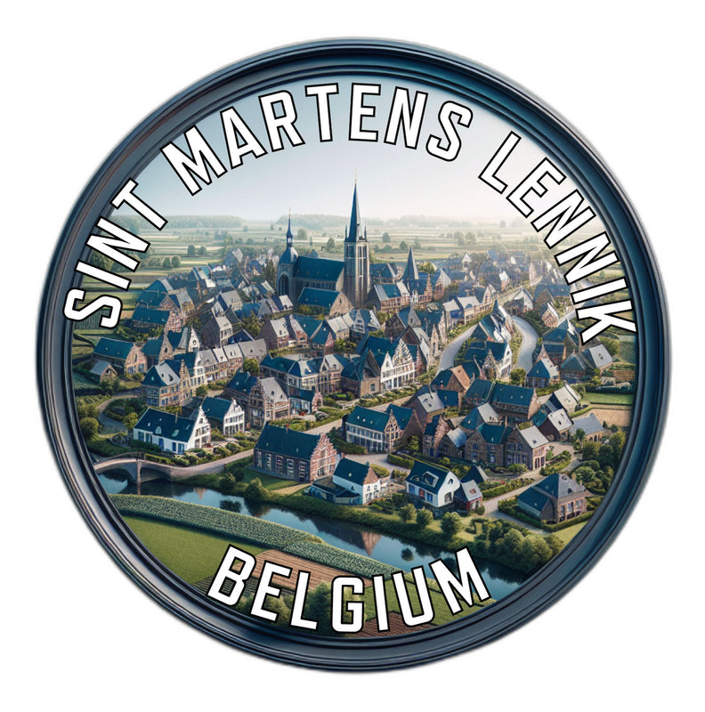 Sint Martens Lennik Belgium Souvenir Die Cut Flat Magnet 2-Inch