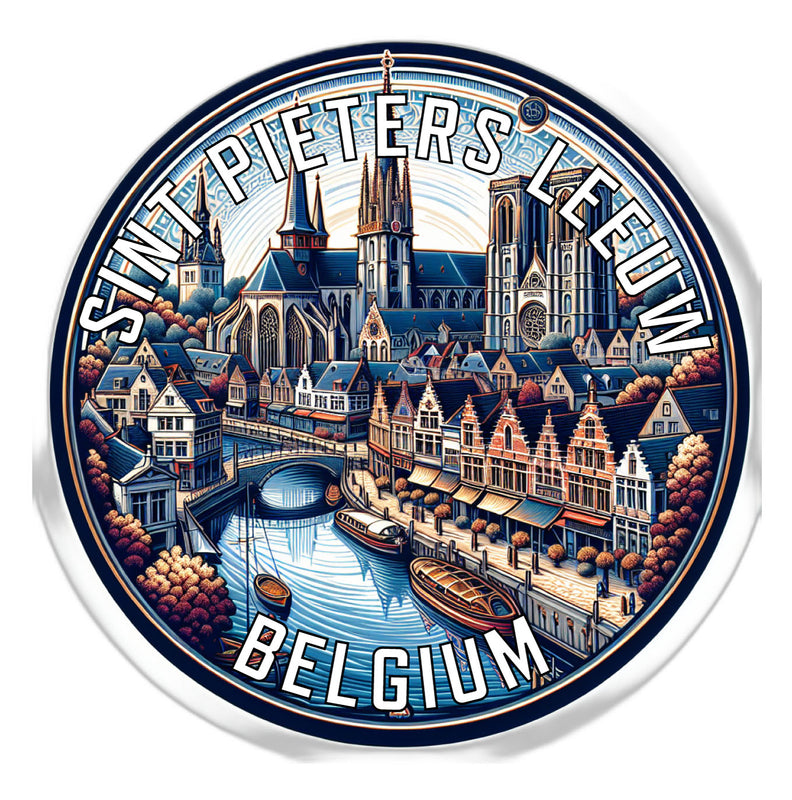 Sint Pieters Leeuw Belgium Souvenir Vinyl Decal Sticker 6-Inch