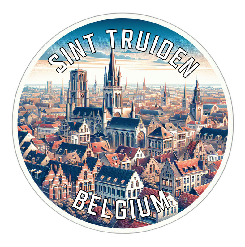 Sint Truiden Belgium Souvenir Die Cut Flat Magnet 2-Inch