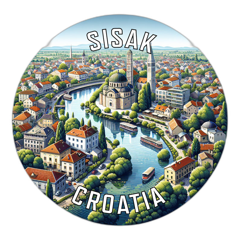 Sisak Croatia Souvenir Vinyl Decal Sticker 6-Inch