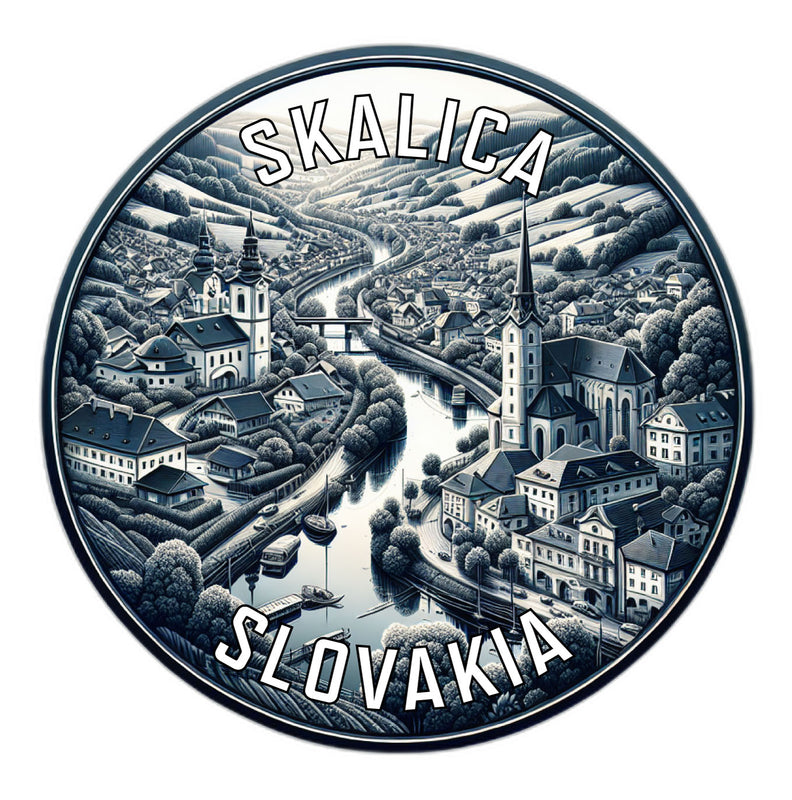 Skalica Slovakia Souvenir Die Cut Flat Magnet 6-Inch