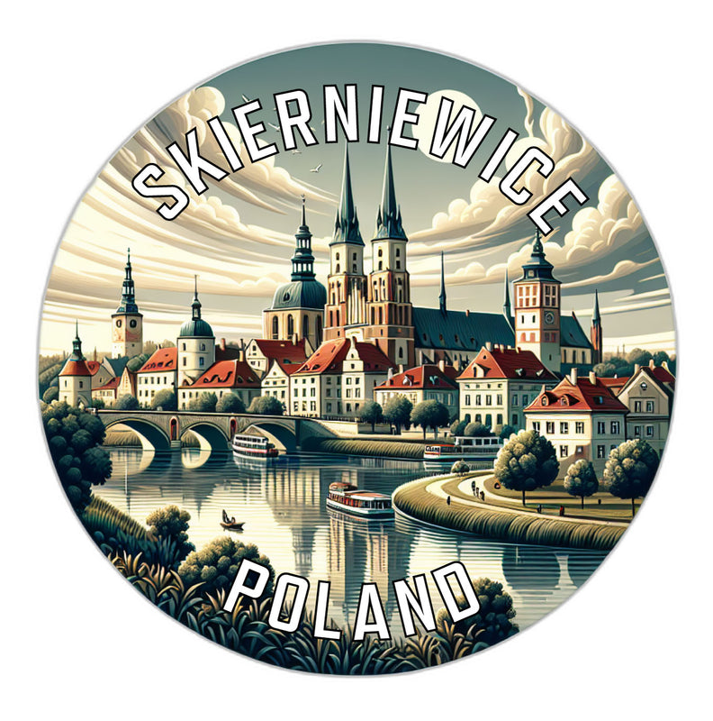 Skierniewice Poland Souvenir Die Cut Flat Magnet 6-Inch