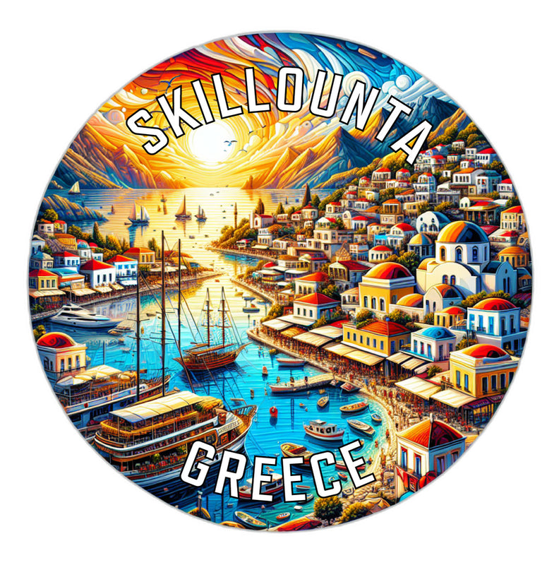 Skillounta Greece Souvenir Vinyl Decal Sticker 6-Inch