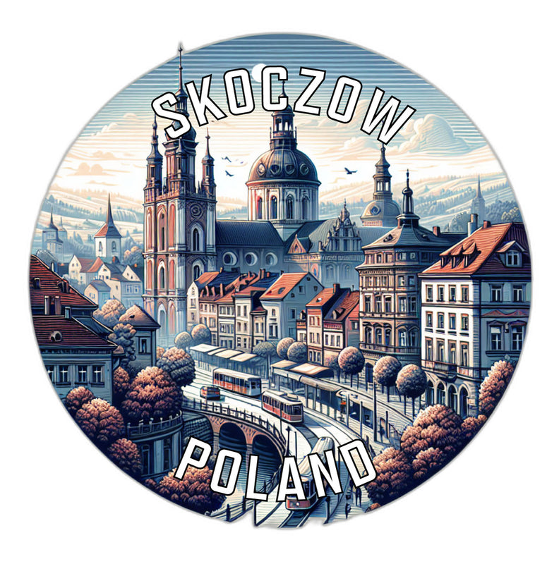 Skoczow Poland Souvenir Die Cut Flat Magnet 2-Inch