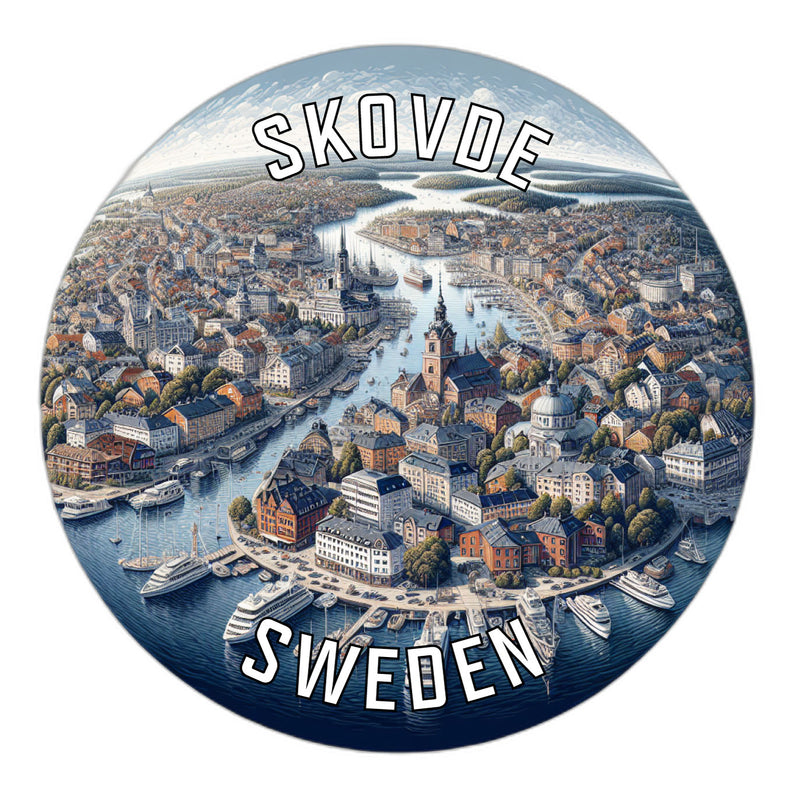 Skovde Sweden Souvenir Die Cut Flat Magnet 2-Inch