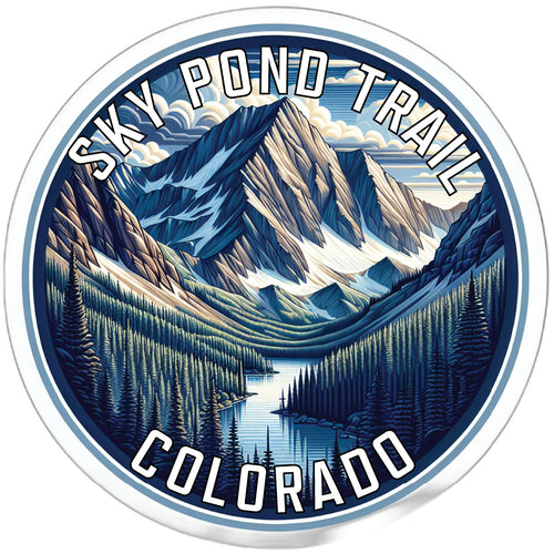 Sky Pond Trail Souvenir Die Cut Flat Magnet 2-Inch