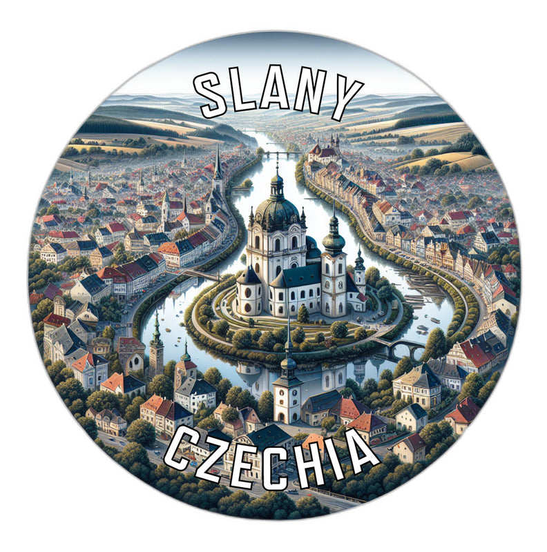 Slany Czechia Souvenir Vinyl Decal Sticker 2-Inch