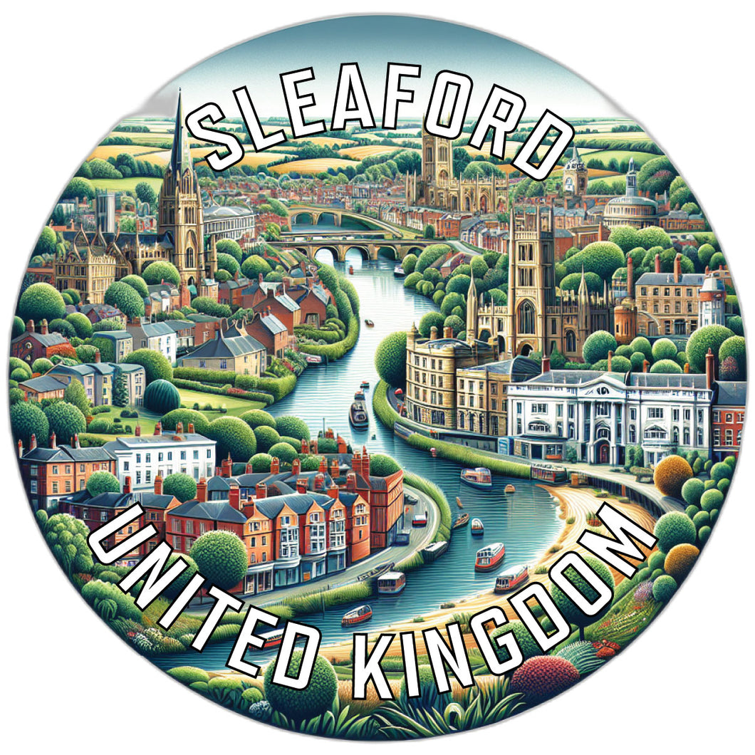 Sleaford United Kingdom Souvenir Die Cut Flat Magnet 2-Inch