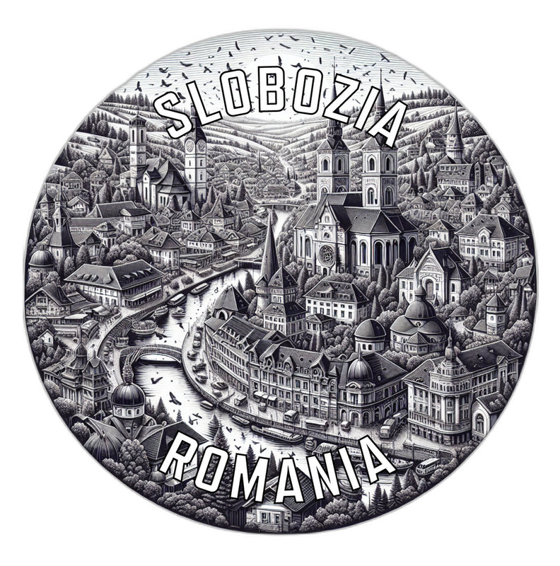 Slobozia Romania Souvenir Die Cut Flat Magnet 6-Inch