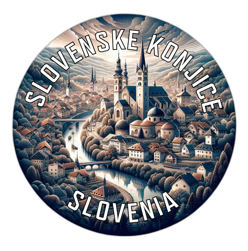 Slovenske Konjice Slovenia Souvenir Vinyl Decal Sticker 3-Inch