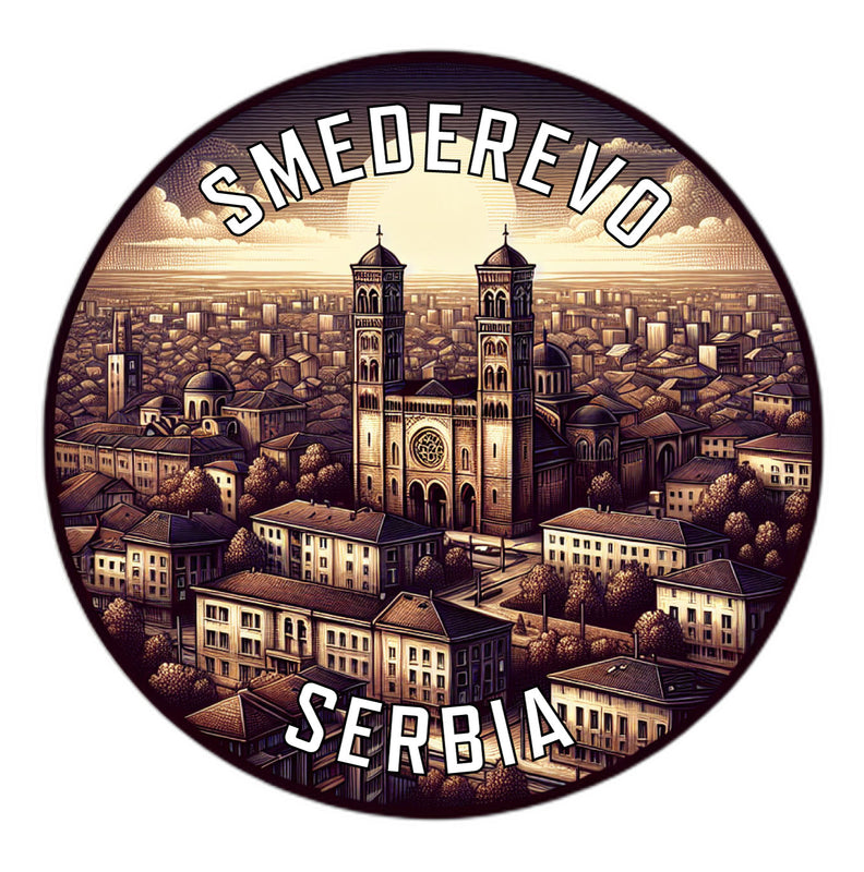 Smederevo Serbia Souvenir Die Cut Flat Magnet 6-Inch