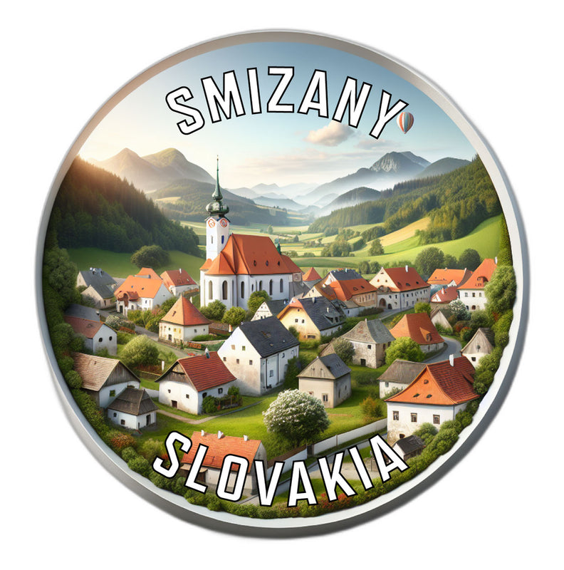 Smizany Slovakia Souvenir Die Cut Flat Magnet 2-Inch