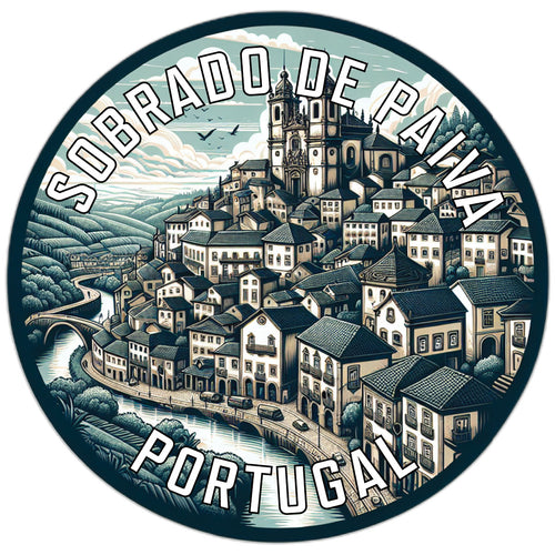Sobrado de Paiva Portugal Souvenir Die Cut Flat Magnet 6-Inch
