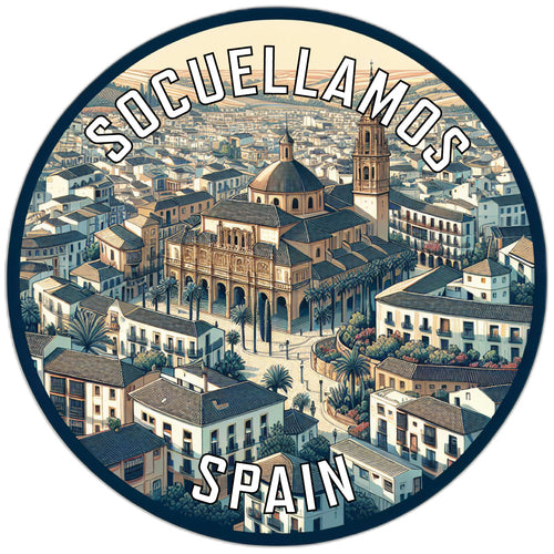 Socuellamos Spain Souvenir Die Cut Flat Magnet 2-Inch