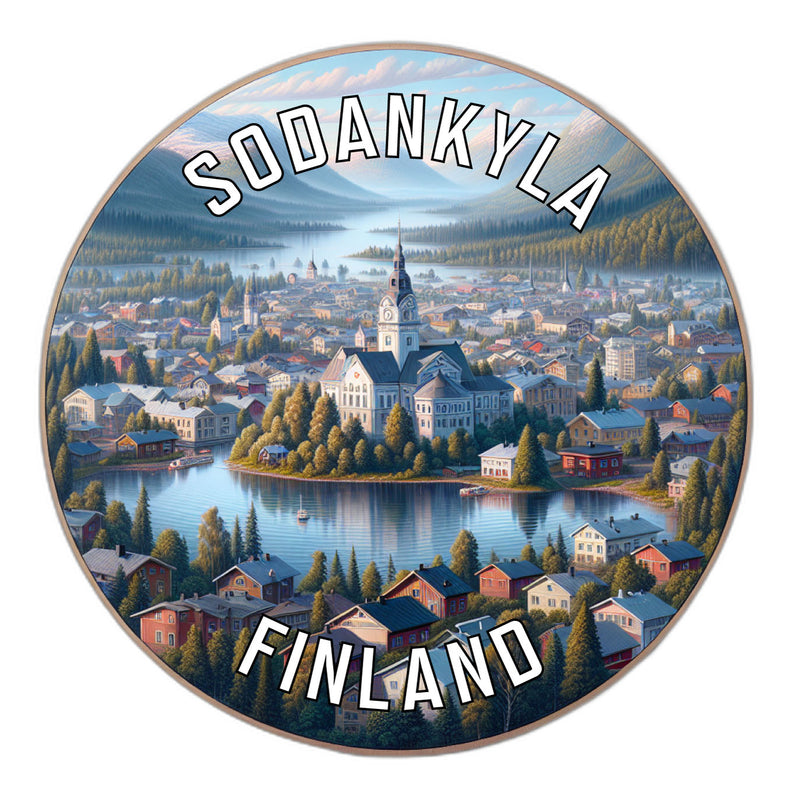 Sodankyla Finland Souvenir Die Cut Flat Magnet 3-Inch