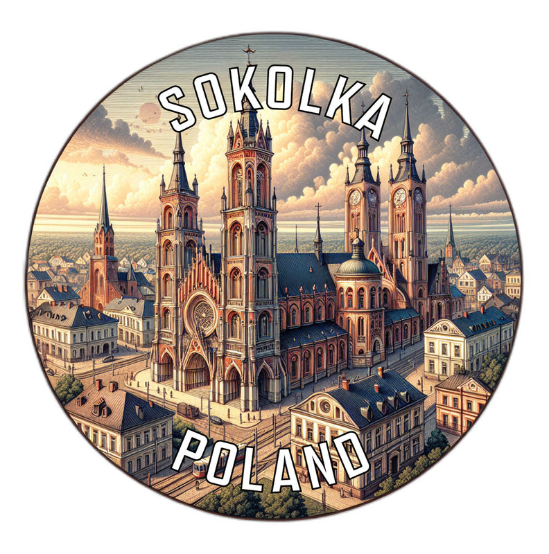 Sokolka Poland Souvenir Vinyl Decal Sticker 6-Inch