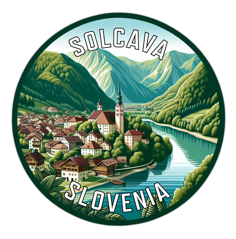 Solcava Slovenia Souvenir Vinyl Decal Sticker 2-Inch