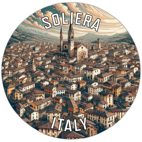 Soliera Italy Souvenir Die Cut Flat Magnet 2-Inch