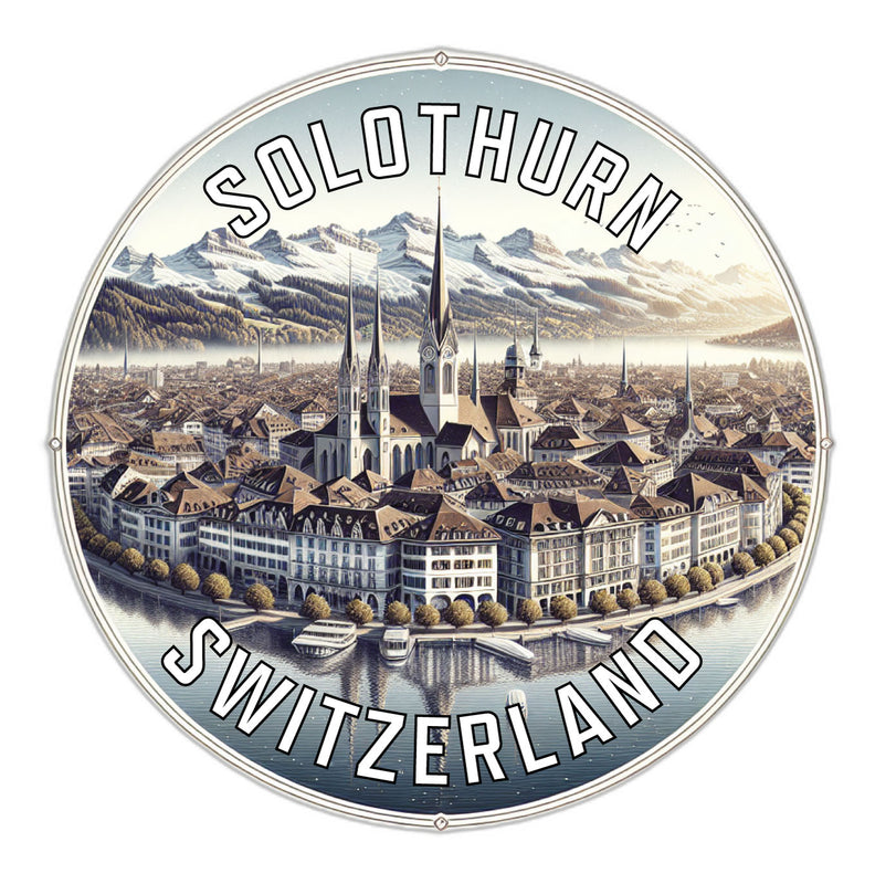 Solothurn Switzerland Souvenir Die Cut Flat Magnet 6-Inch