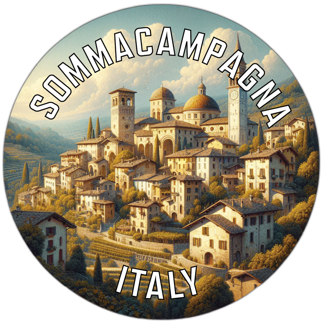 Sommacampagna Italy Souvenir Die Cut Flat Magnet 6-Inch