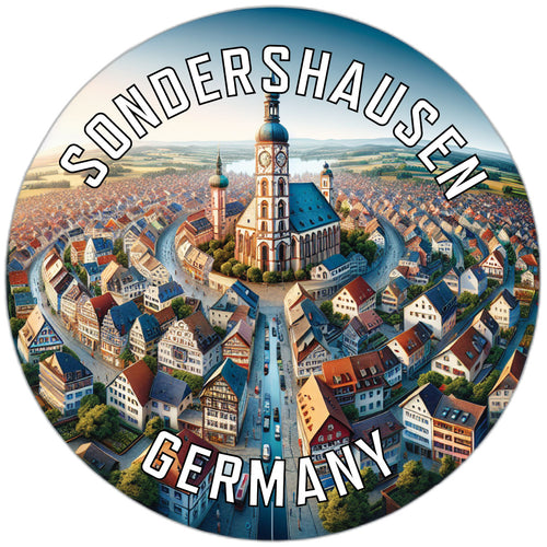 Sondershausen Germany Souvenir Die Cut Flat Magnet 6-Inch