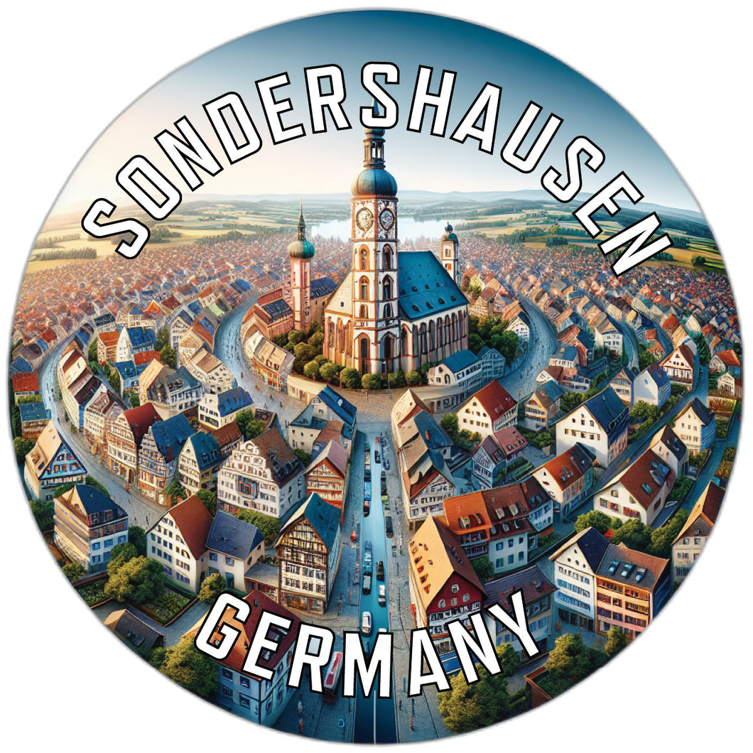 Sondershausen Germany Souvenir Die Cut Flat Magnet 6-Inch