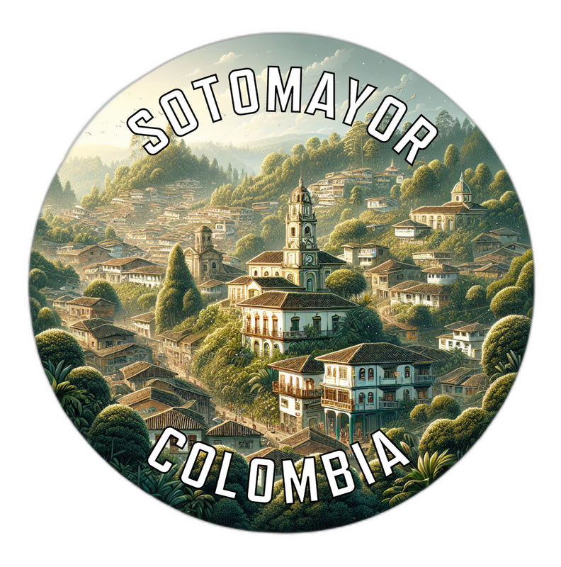 Sotomayor Colombia Souvenir Die Cut Flat Magnet 2-Inch