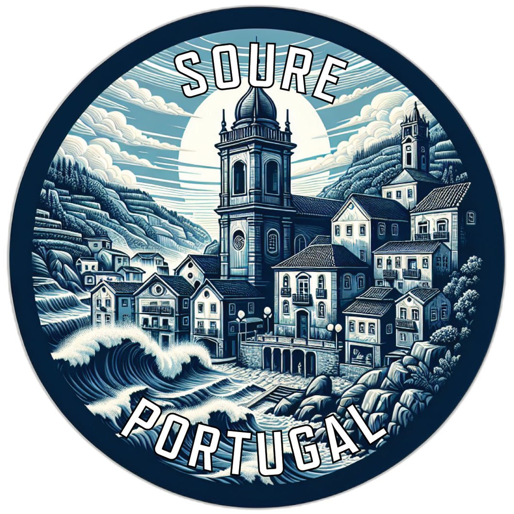 Soure Portugal Souvenir Die Cut Flat Magnet 6-Inch